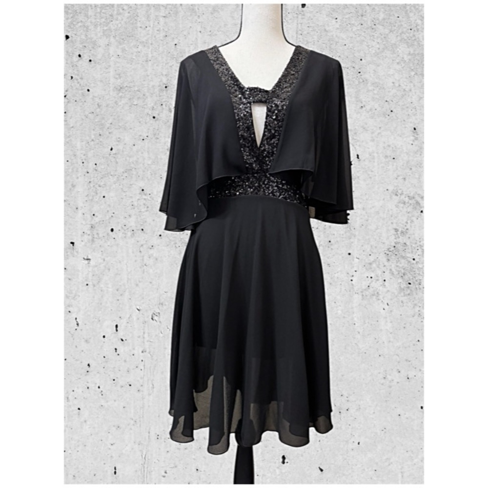 ELEGANT SEQUIN CHIFFON DRESS FOR WOMEN